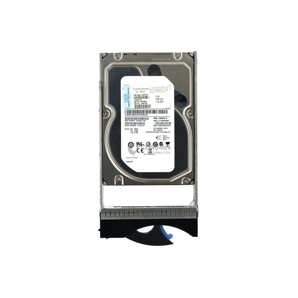 90Y9000 IBM HDD 2TB 7.2K SAS 6G 3.5" LFF